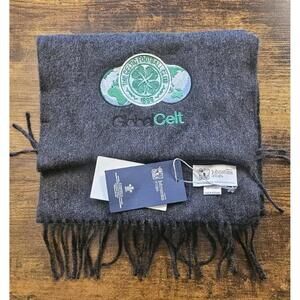 Johnstons of Elgin Scotland Celtic‎ Football 100% Cashmere Fringe Unisex Scarf